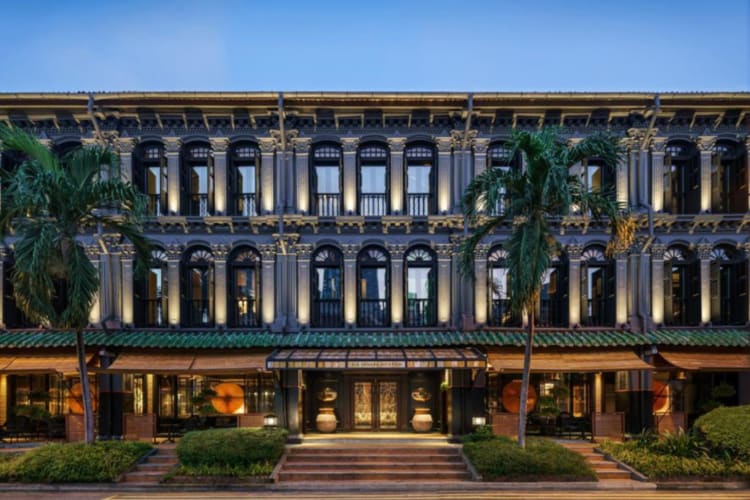 Exterior at night